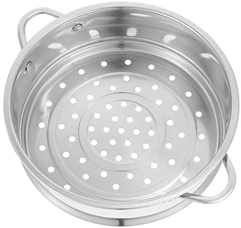 NIXUUANGCHISA Gemüsedampferkorb, Fischdampfer Gemüsedampferkorb aus Edelstahl, Dampfkorb, chinesischer Dampfkorb, Knödeldampfer for Knödel, Brötchen, Gemüse, Hühnchen, Fischtopf(20cm)