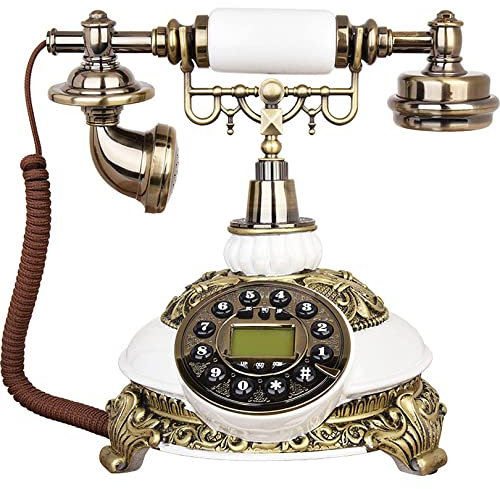 VDLLQYN, Teléfono Vintage, Teléfono Retro Antiguo Fijo, Teléfono con Cable for Escritorio y Decoración, Teléfono Antiguo for Hogar, Oficina, Hotel ，Teléfono Antiguo