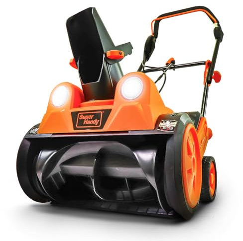 Chasse-neige électrique – Souffleuse à neige manuelle pour un déneigement facile sur route et un déneigement domestique – Équipement de pelle à neige efficace