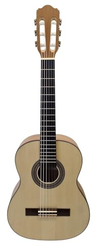 Konzertgitarre 1/2 vollmassiv WoidBua Pro Natura SS300 – massive Fichtendecke & Walnussboden Kindergitarre inkl. Gigbag hochwertige Schülergitarre für Einsteiger mit warmem Klang & Top-Verarbeitung