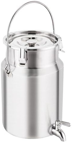 Contenitore for Alimenti in Acciaio Inossidabile 304,Secchio for Vino, Secchio for la Spesa, bricco for Il Latte, Barattolo for Olio, Barattolo for Il tè, Contenitore for Grasso di Pancetta