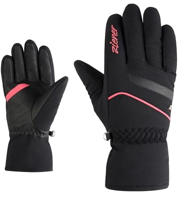 Ziener Damen Kaipo-Z Ski-Handschuhe/Wintersport | wasserabweisend, Thermoshield, Black.pink Lily, 8