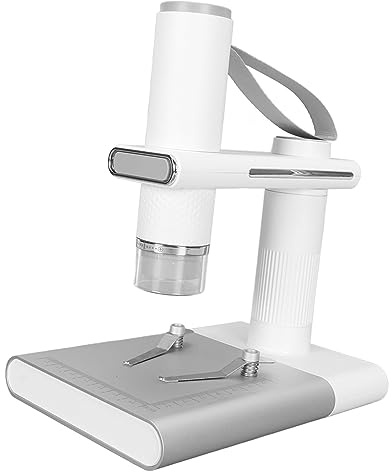 Chiyyak USB Digital Microscope, Wireless Digital Microscope LCD Indicator User Friendly 1080p HD 800mAh Battery for Insect Observation for IOS
