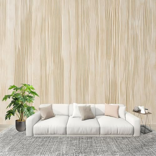 Générique Moderne Art Fresque Papier Peint 350x256cm Texture Artistique Simple Poster mural intissé Décoration Murale De Couleur Claire pour Fresque Murale 3D HD pour Salon Chambre Cuisine