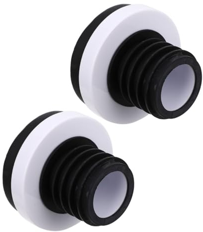 Gadpiparty 2 Juntas de Sellado de Goma Fácil Instalación y Excelente Efecto de Sellado Negra para Urinario Brida de Inodoro para Accesorios de Baño