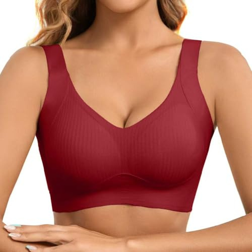 Fittingirls Grande Taille Soutiens-Gorge pour Femmes, sans Couture sans Armatures avec Bretelles Réglables, Doux Push-up Couverture Totale et Confort Toute la Journée