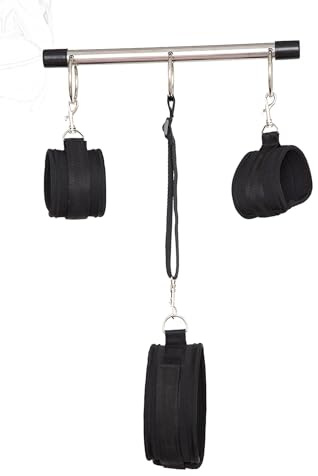 JiXGzAo Juego De Bondage Con Esposas Collar, Barra, Juguete Esclavo SM Premium For Parejas, BDSM, Ataduras, Juguetes Sexuales Eróticos