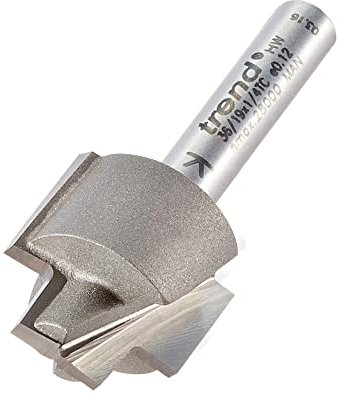 Trend Professional 19mm Rebater Strip Recesser Router Cutter Bit, 1/4 Inch Shank, 9.5mm Cut Diameter, 19mm Cut Length, 13mm Lower Rebate, 36/19X1/4TC