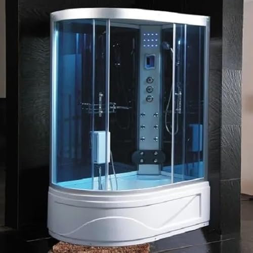 Bagno Italia cabine avec bain bouillonnant Bac 130 x 85 bain antidérapant avec Sauna et hammam