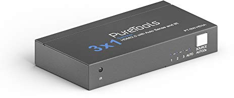 PureTools SW-HD3A - 3x1, 4K 18Gbps HDMI Umschalter mit „Auto Sense“