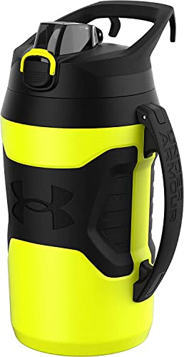 Under Armour Isolierte Wasserflasche mit Griff, Sport-Wasserkrug, Zaunhaken, auslaufsicher, für Baseball, Fußball und mehr