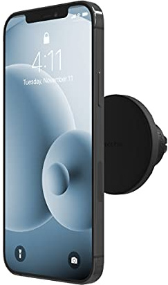 Mophie - Snap Vent Mount - Magnetische Autohalterung kompatibel mit jedem Smartphone - für Smartphones, iPhone, Google Pixel, Samsung Galaxy, Qi-fähige Geräte - Schwarz, 409907632