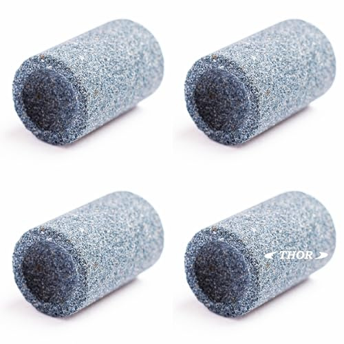 4 Stück Marken Sharpening Stones THOR-DARTS, Sandstein Schleifsteine für Steeldart-Spitzen, 4pcs round Darts Sharpener, Sharpening Stones for Steel Tip Darts, Dart Stahlspitzen Schleifer