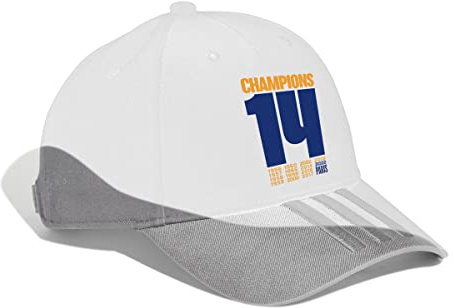 Real Madrid RM UCL Champ C Gorra, Unisex Adulto, White, Talla Única