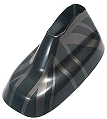 MINI F Series F54 F60 2014-2023, Roof Aerial Base Cap, Antenna Cover for Mini Cooper ONE S JCW Clubman F54 Countryman F60(Union Jack Black, Antenna With light)