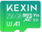KEXIN Micro SD Karte 256GB MicroSDXC UHS-I Speicherkarte 256GB + SD Adapter, A1, V30, U3, Class 10, Full HD MicroSD Karte 256 GB Micro SD Card für Smartphones, Actionkameras, Drohnen, Tablet