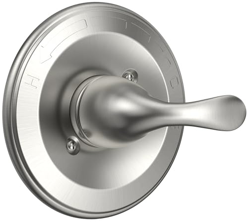Replacement for Delta Classic 13 Series Single-Function Shower Valve Trim Kit, Shower Handle, Brushed Nickel Shower Trim Kit T13020-SS (Cartridge and Valve Not Included)