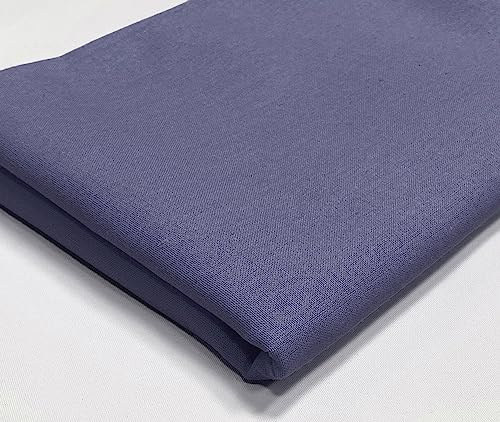 A-Express vanligt bomullstyg – 60 tum 150 cm extra brett per meter – 150 GSM viskosmaterial – för kläder, quiltning, gardinfoder, lakan, bärkassar, kostym, klänning, sängkläder – lavendelblå