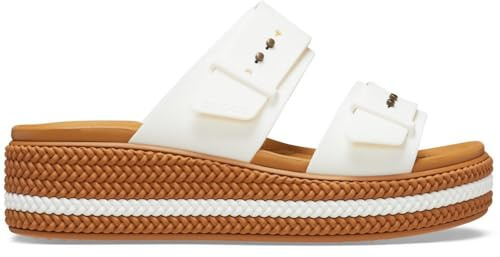 Crocs Women's Brooklyn Woven BuckleWedge Sandal