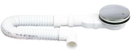 TEHNOEXPORT Flexibler Duschwannen Siphon 32/40/50mm Wandadapter I Abflussrohr I Geruchverschluss für Duschwannen I Ablaufgarnitur I 100% Wasserdicht (Flexibler Siphon für Duschwannen 110 Slim LUX) 99