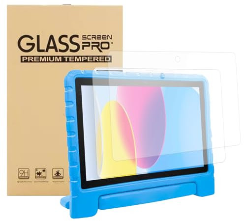 BakeWhiz 2 Pack Screen Protector for 8/8 Kids Tablet 2024/2022/2020 Tempered Glass Screen Film for 8 inch Tablet Ultra Clear Anti-Scratches Bubble free Anti-Fingerprint 9H Hardness Case Friendly