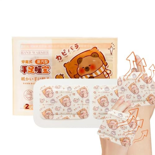 Fußwärmer Patches, niedliches Tiermuster, Wärmepflaster für Füße, tragbar, Heizung, Zehen, Dampfwärmer, Flicken, tragbar, Handarbeit, Schreibwärmer