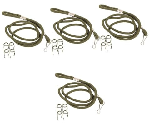 Uonlytech Llavero Retro Cordón Para Llaves Cordón e Cuerda De ero Cuerda Clave a De Correa De e De a Nylon Verde Oliva 5 Piezas X 4