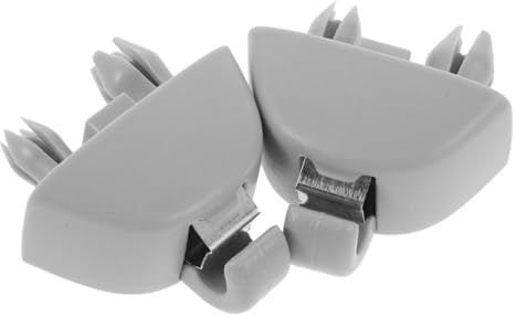 SOPOTUTU 2 Piezas Soporte de Visera para Coche de Gancho Retenedor para Parasol Accesorios Automotrices Fáciles de Instalar Duraderos y Resistentes al Diario Color Gris