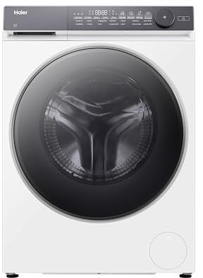 Haier X Series 7 Washer Dryer, 9+6kg, White, A-35%, 1400 RPM | Direct Motion Motor, Anti-Bacterial Treatment, hOn App, 5 Year Warranty, Freestanding, 14 Programmes, 9kg, HWD90-B14367U-UK