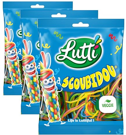 Lutti Scoubidou Bonbons 100 g (Lot de 3)