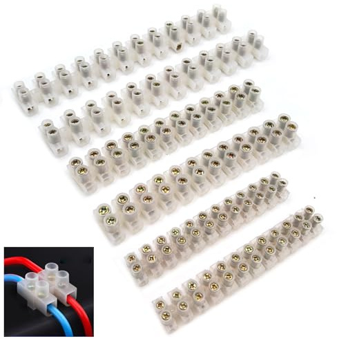 CrestHaven 3A/15A/30A electrical connectors module, 12 position transparent wire connectors, suitable for household appliances, electronic products, LED lighting