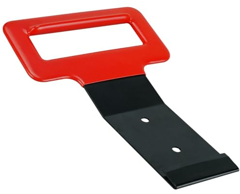DUENYUANN Window Belt Molding Remover Tool Metal with Red Soft Grip Handle Removing Window Seals and Trim Universal Fit