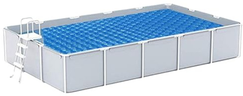 Cubierta solar para piscina, lámina aislante para piscinas, lámina de seguridad resistente a los rayos UV, estanque de spa, subterránea, invierno, verano, terraza, césped, jardín, natación