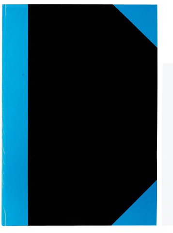 Chinakladde Notizbuch schwarz-blau / DIN A4 / Lineatur liniert