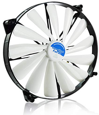 AABCOOLING Super Silent Fan 20 - una Silenziosa e Molto Efficiente 200mm Ventola per Case PC, Alimentatore PC, Ventilatore 12V, Cooling Fan, 20cm, 3 Pin Ventola per Computer 14,9 dB