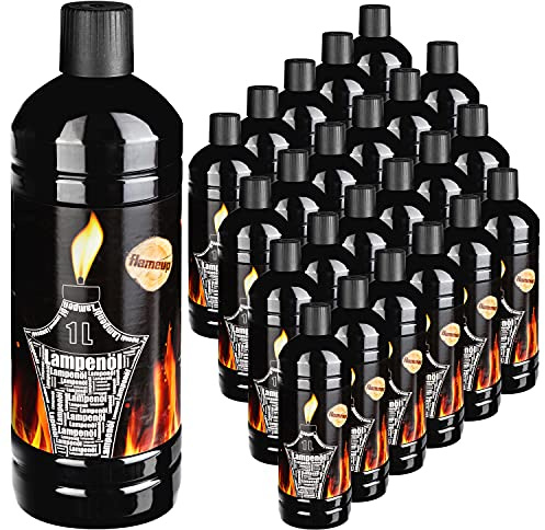Lampenoel Lampenöl Petroleum Lampe Garten Oel Fackeln Fackel Laterne Öl Innen Camping 24 Liter Flasche Outdoor Öllampe flüssig Gartenfackel Flameup