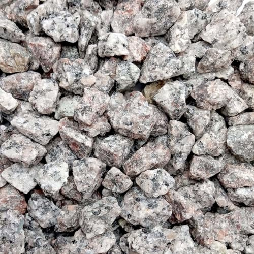 Elixir Gardens Decorative Silver Granite Gravel Stone Chippings (14mm) Aggregate Ground Cover | Various Weights from 1kg-1000kg | 5kg Bag