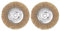 Baricus Bürstenset für Akku-Fugenkratzer, Fugenreiniger - 2 teilig - 2x Drahtbürste - QV90156
