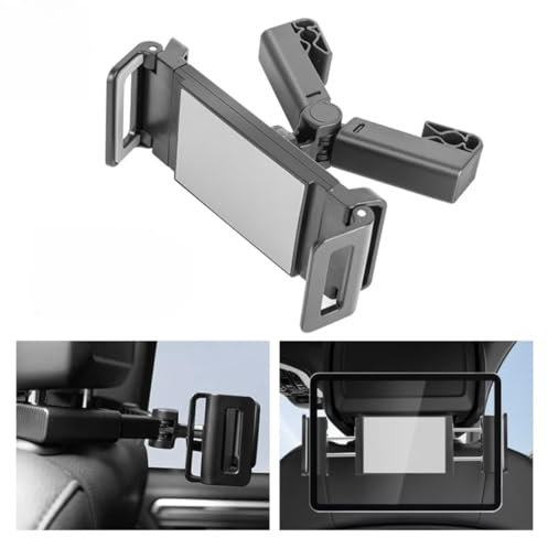 Orco Car Tablet Holder, Car Headrest Mount - Universal 360 Rotating Car Seat Stand Cradle for All 4.4~11 Tablets, iPad Pro 9.7, 10.5, 11, iPad Air mini 2 3 4 5 6, iPhone, Switch, Tab