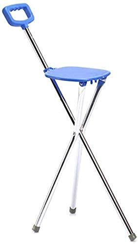 Rollator Walker, mit Hockern, Krücke, zusammenklappbar, rutschfest, Aluminiumlegierung, für ältere Menschen, Gehhilfe, Stangen-Hocker, Unterarm-Gehhilfe, Lichtstern
