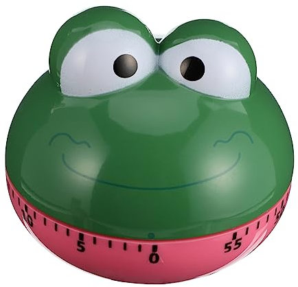 Garneck Küchentimer Frosch Frosch Eieruhr 2 Stück Mechanischer Timer Aufziehtimer Kochtimer Küchenhelfer Küchenerinnerung Backtimer Küchentimer Cartoon Timer Küchenbedarf