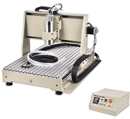 Fresadora CNC de 3 ejes, fresadoras CNC para madera y metal 6040 USB grabadora VFD Router madera aluminio 24000 rpm