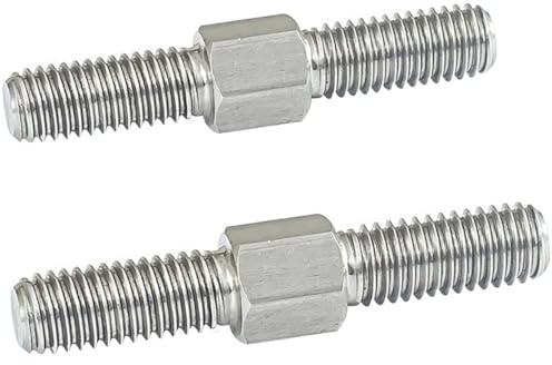 Gewindestange mit Doppelende und Linksgewinde, M10 x 40 mm, M10 x 50 mm, M10 x 60 mm, Bolzenstange aus Edelstahl 304, 2 Stück(M10x40mm)