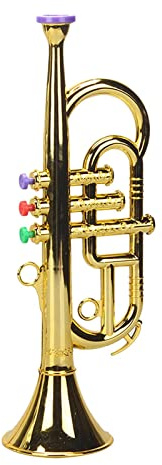 harayaa Mini Trompeteninstrument für Kinder mit bunten Tasten und drei Klangvariationen