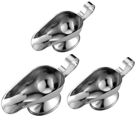 Didiseaon Gravy Boats Sauce Dishes Stainless Steel 3pcs Set 3oz 5oz 8oz for Dining Table Seasoning Storage Containers