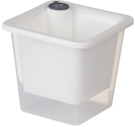 Colcolo Vaso per Piante autoirrigante, Decorazione per la casa, Design Compatto e Semplice, fioriera per Fiori Pothos, scrivania, Balcone, Ristorante, Bianco