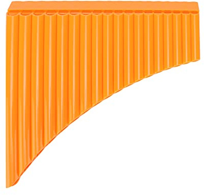 POENVFPO Pan -Flöte, C -Schlüssel mit Kartontransportbeutel, für Praxis und Leistung für Schüler und den Unterricht (ORANGE)