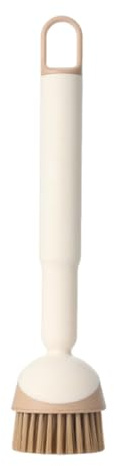 Spazzola per la pulizia della tavola con testa rotante a 360, angolo regolabile, pinzette integrate per pentole, padelle, utensili, spazzola da cucina da 27 cm, per casa e ristorante