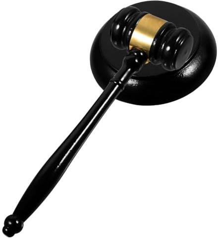 WOONEKY Wooden Judge Gavel for Meetings Auction Hammer Gavel Prop Solid Wood Hammer Judge