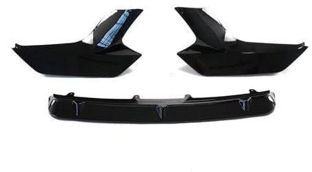 Auto Frontspoiler Lippe für BMW M2 F87 M2 Competition 2016-2020,Frontlippe Spoiler Frontstoßstange Lip Splitter Diffusor Antikollisionsschutz Zubehör,A/Black